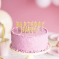 Preview: Kerzen - Happy Birthday - Gold